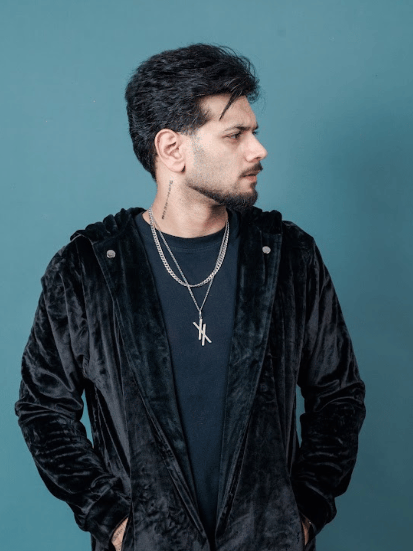 CYPHERFACTION – Midnight Black Velvet Hoodie - Image 4